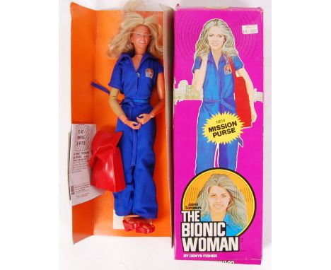 An original vintage c1976 Denys Fisher made ' The Bionic Woman ' action figure / doll. Appears complete (including instructio