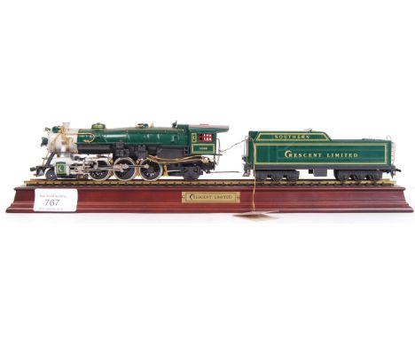 A precision detail Franklin Mint diecast model railway trainset Crescent Limited 00 gauge locomotive and tender. ' 1396 South