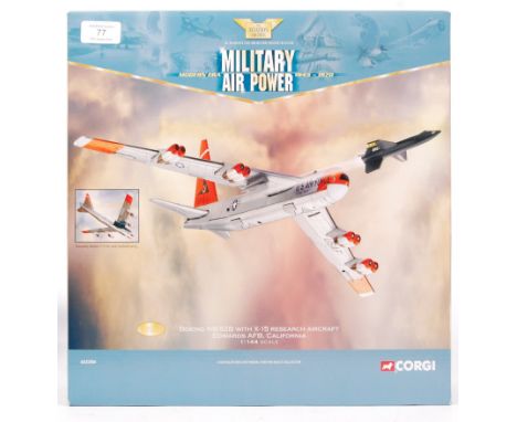 A Corgi Aviation Archive ' Military Air Power ' series 1:144 scale diecast model No. AA33504 Boeing NB-52B. As new and comple