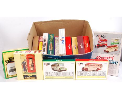 A collection of 16x Corgi commercial &amp; haulage relating diecast model sets to include; D74/1, C89, 97741, D51/1, D41/1, D