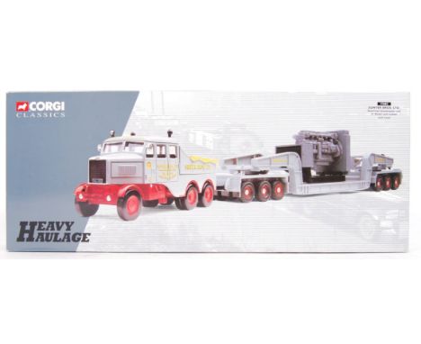 An original Corgi Heavy Haulage 17602 Sunter Bros. Ltd Scammell Constructor &amp; 24. Wheel Low Loader with Load diecast mode