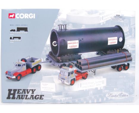 An original Corgi Heavy Haulage 31014 diecast model Sunter Brothers Long Platform Trailer. Mint with inner contents within pa