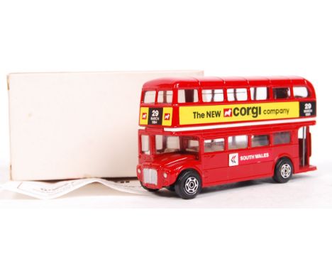 An incredibly rare vintage 1980's Corgi made ' New Corgi Company - South Wales ' employee exclusive diecast model 469 red rou