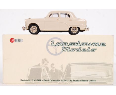 A Lansdowne Models precision diecast 1:43 scale model LDM52 1956 Austin A90. Appears mint (missing 1x windscreen wiper), with