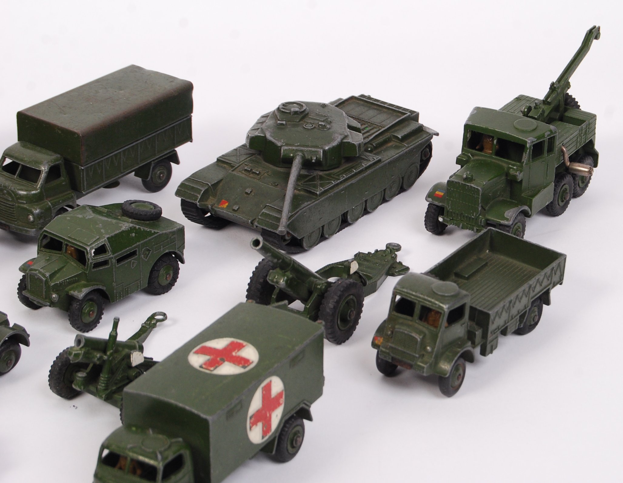 A large collection of original vintage Dinky diecast model military ...