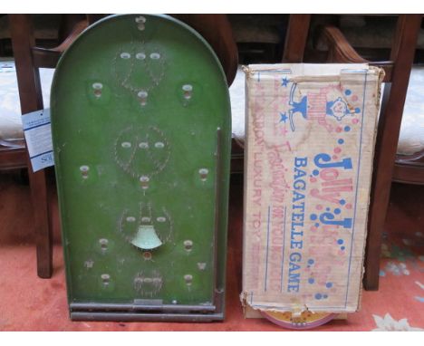 TWO VINTAGE BAGATELLE BOARD 