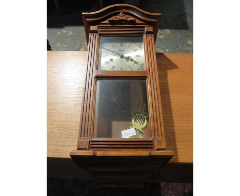 REPRODUCTION WOODEN CASED WALL CLOCK 