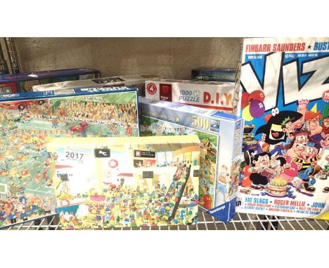 Eight mixed cartoon jigsaws, believed complete. P&amp;P Group 3 (£25+VAT for the first lot and £5+VAT for subsequent lots) 