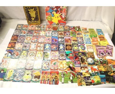 Collection of Pokemon items including approximately 160 cards; TV animation, trainer cards, energy cards and 2002 Pokemon ann