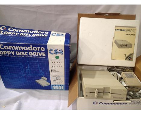 Commodore C64 floppy disc drive model 1541, boxed. P&P Group 3 (£25+VAT for the first lot and £5+VAT for subsequent lots)Cond