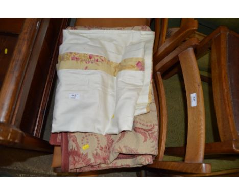 A pair of Laura Ashley floral curtains 