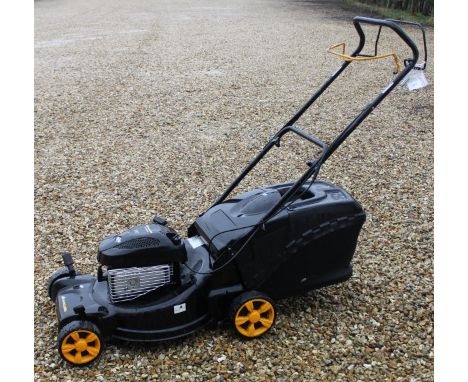 A McCulloch petrol lawn mower with an M51-550 CMD Briggs and Stratton engine