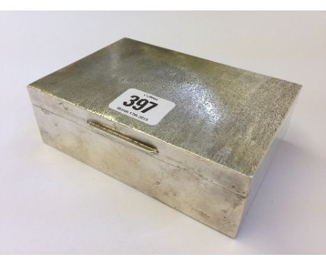 An early 20th century silver cigarette box.