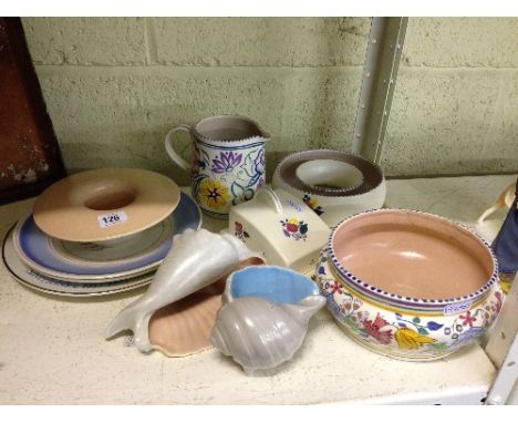 A small quantity of various Poole Pottery items.