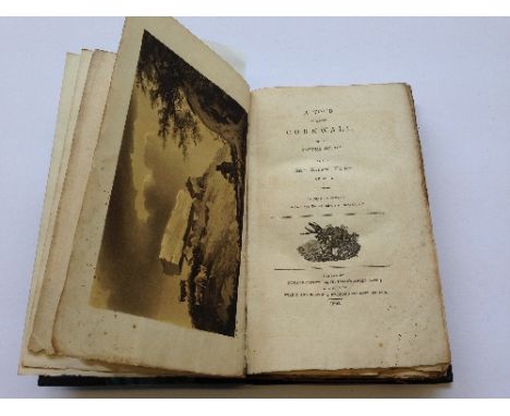 Richard Warner: A Tour Through Cornwall in the Autumn of 1808, First Edition publ. Richard Cruttwell 1809 in later leather an