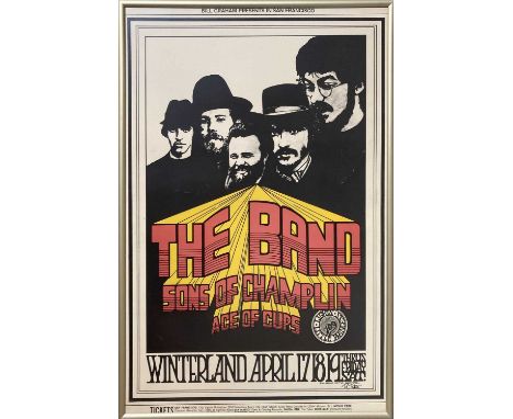An excellent original concert poster for a Bill Graham presents event at Winterland between 17th 0- 19th April 1969 with The 