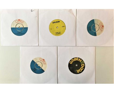 REGGAE 7" (EARLY UK 70s RELEASES - TOP RARITIES).  Totally dope selection of 5 x choice Roots/Rocksteady/Skinhead UK 7" from 