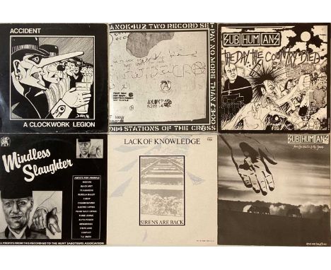 PUNK/OI/NEW WAVE - LPs/12". Superb quality collection of 31 x monster LPs with 12" including 1 x 10" too... Artists/titles in