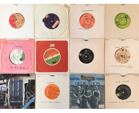 ROCK/ PROG/ GLAM/ FOLK - 7" COLLECTION. Another fine collection of around 100 7" singles, includes some demos. Artists/ title