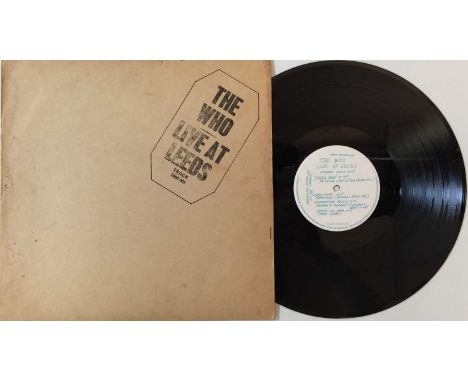 THE WHO - LIVE AT LEEDS LP (ORIGINAL UK 'BLACK LETTERING' COPY - TRACK 2406 001). Well presented original UK 'black lettering