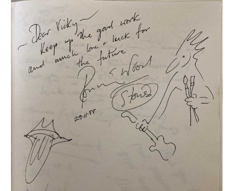 A large notepad (approx 21 x 30cm) with a large number of autographs, sketches and ephemera from stars of stage and screen. S