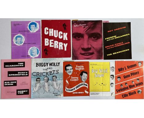 Collection of c 1960s concert memorabilia to include: 1958 Buddy Holly and Crickets programme (poor condition with loose cove