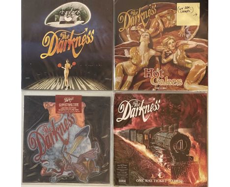 THE DARKNESS - LP/ 7" RARITIES. Here we have a superb pack of 4 LP/ 7" rarities by modern glam rockers The Darkness, all in e