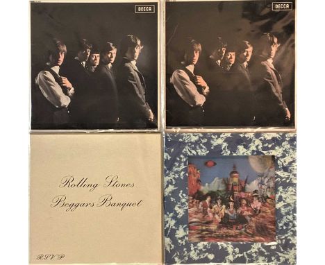 THE ROLLING STONES - 60s LPs (WITH UK ORIGINALS). Ace pack of 4 x original/early UK pressing LPs from the Stones. Titles are 