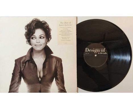 JANET JACKSON - DESIGN OF A DECADE 1986/1996 LP (ORIGINAL 1995 EU COPY - A&amp;M 540 400-1). The brilliant quickly deleted 19