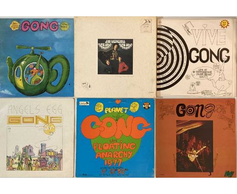 GONG LPs PLUS JIMI HENDRIX BOX SET. Smart selection of 6 x LPs from Gong plus 1 x LP box set from Jimi. Gong titles are Vive 