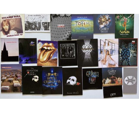 Approx 45 music/musical related programmes. Programmes from Pink Floyd, Peter Gabriel Paul Simon, Tom Waits, The Corrs, Lloyd