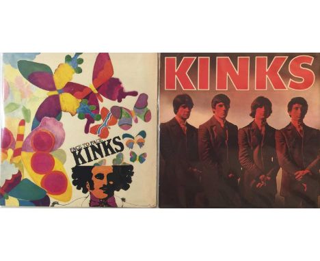 THE KINKS - THE KINKS/FACE TO FACE LPs (ORIGINAL UK MONO COPIES). 2 x lovely condition original UK (mono) Kinks LPs. Titles a