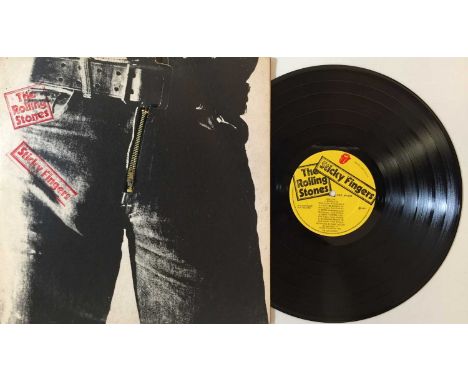THE ROLLING STONES - STICKY FINGERS LP (ORIGINAL UK 'MISTAKEN' GATEFOLD COPY - COC 59100). Super scarce original UK 'mistaken