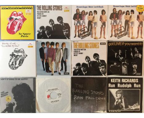 THE ROLLING STONES AND RELATED - 7" COLLECTION. A fantastic selection of around 35 7" singles by The Rolling Stones and relat