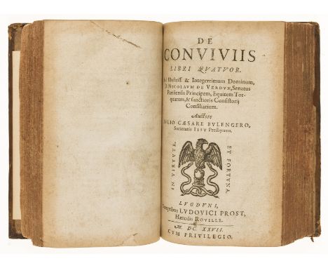 NO RESERVE Food &amp; drink.- Boulenger (Jules-César) De Conviviis Libri Quatuor, first edition, title with woodcut printer's