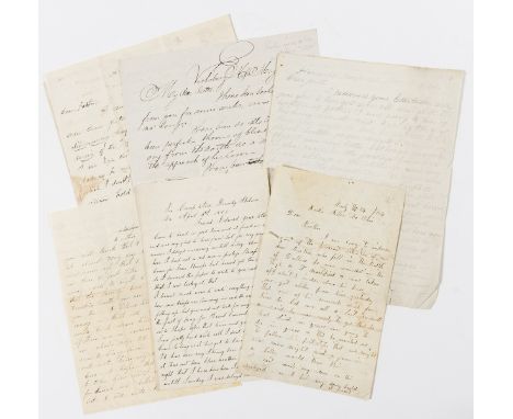 American Civil War.- c. 17 Autograph Letters signed to relatives about experiences in the Civil War, numerous pp., Camp near 