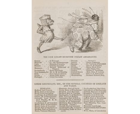 NO RESERVE Punch's Pocket Book for 1862, 2 parts in 1 vol., plates and illustrations, manuscript insertions, several leaves l