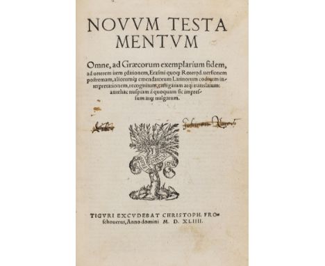 NO RESERVE  Biblia Sacrosancta Testamenti Veteris &amp; Nouvi, lacking general title and first few leaves, facsimile copies l