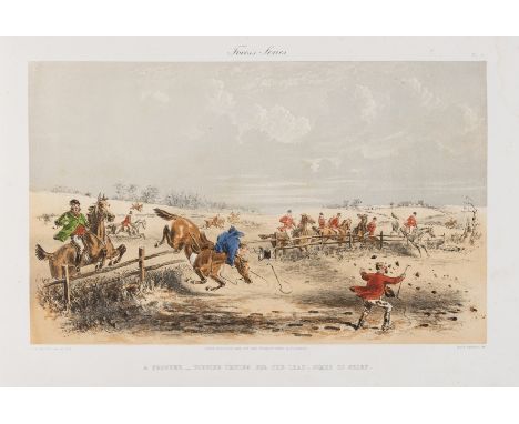 NO RESERVE Browne (Hablot Knight), "Phiz". How Pippins Enjoyed a Day with the Fox Hounds, 12 lithographic-colour plates, lack