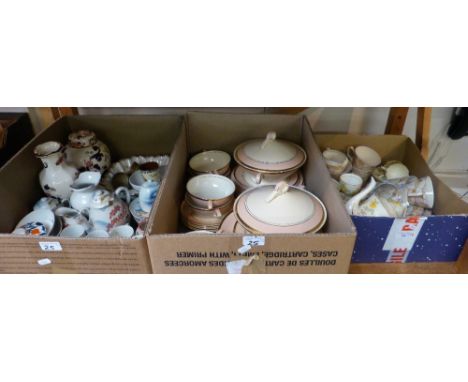 A Tams ware tea service together with a part dinner service and a further box of mixed china including Oriental tea service, 