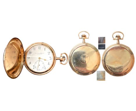 IWC Schaffhausen  14K Pocket Watch  585 Rare. Arround 1960`s, enameled dial,  minor cracks inside, double opening front and r