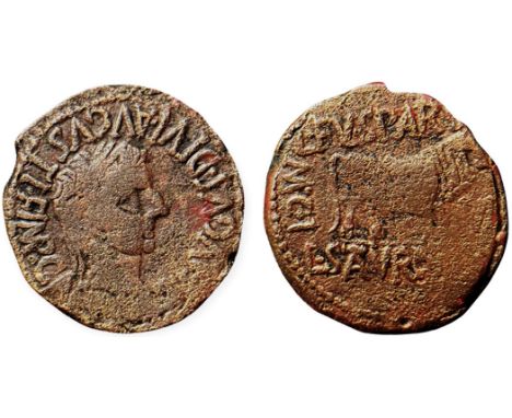 TI AVGVS DIVI AVGVSTI F IMP CAESAR, laureate head of Tiberius right / L FVL SPARSO above, L SATVRNINO in exergue, M CI - II/V