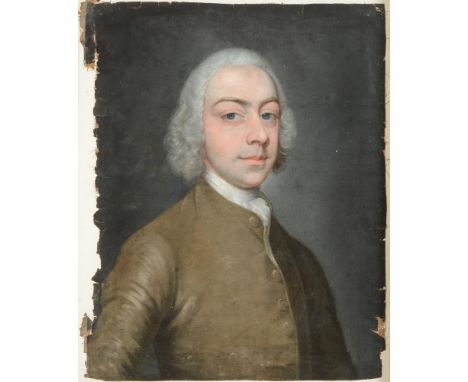 
	
		Follower of Thomas Hudson 
		Portrait of a gentleman 
		Pastel on paper, laid to canvas 
		63 x 50cm (24¾ x 19½ in.)
		
