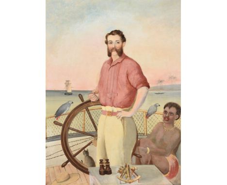 
	
		English School (Late 19th century)
		Portrait of an explorer
		Oil on canvas
		54 x 39.5cm (21¼ x 15½ in.)
		
		Provenan