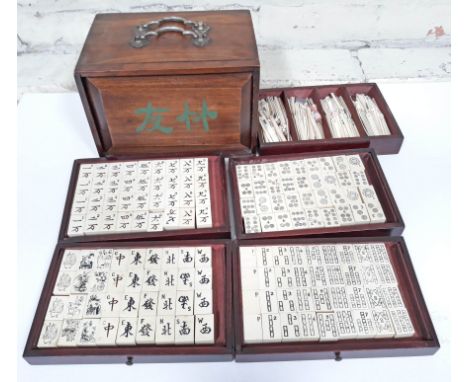 A Mahjong set. 