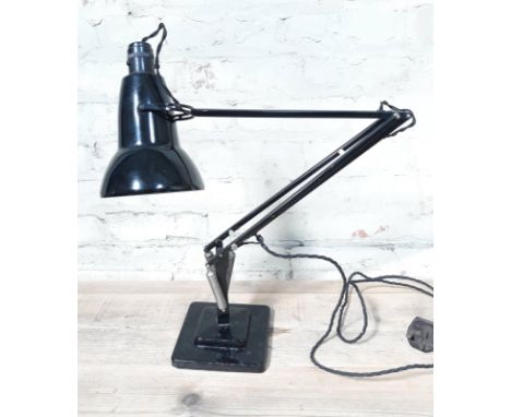 A Herbert Terry & Sons black anglepoise lamp. 