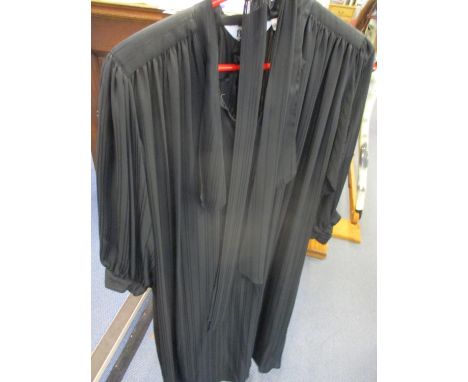 A quantity of ladies clothing to include a late 20th century Bellino cream blouse and a black Bellino dress, size large 