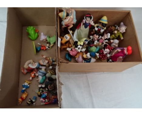 A quantity of ceramic and resin Disney figures to inc Winnie The Pooh, cruets etc