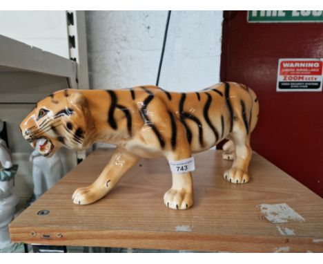A large ceramic tiger, length appx 46cm 