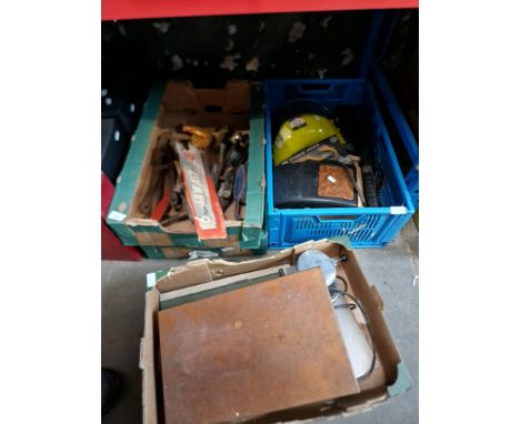 4 boxes of tools 